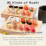 flavorbox（フレーバーボックス） Sushi Magnet (5 Set: Shrimp Salmon Sea Urchin Sea Bream Tuna Roll) Realistic Food replicas/A Gift for People who Like Sushi/for refrigerators whiteboards/ 20 Kinds Total