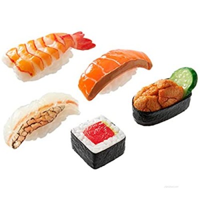 flavorbox（フレーバーボックス） Sushi Magnet (5 Set: Shrimp  Salmon  Sea Urchin  Sea Bream  Tuna Roll) Realistic  Food replicas/A Gift for People who Like Sushi/for refrigerators  whiteboards/ 20 Kinds Total