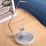 Hilitand Magnetic Decision Maker Ball Swing Pendulum Office Desk Decoration Toy Gift Perfect Indecisive Moments (Black and White)