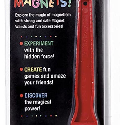 MAGNET WAND AND MARBLES by Dowling Magnets (Colors May Vary)