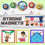 Magnetic Figures Set of 4–Toddlers Community Action Toy People Magnetic Tiles Expansion Pack for Boys and Girls – Educational Stem Toys Add on Sets Pilot Teacher Lawyer Coach Set