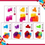 Sania Store Magnetic Building Blocks – 108 Challenges – A Magnetic 3D Puzzle Set Stress Relief Toy Fidget Toys Set | Magnet Toys – for Intelligence Development and Stress Relief for Kids and Adults