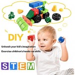 Toddler Toys for 3 4 5 6 Year Old Boys Girls Magnetic Blocks Magnetic Building Blocks Preschool Learning Toys Early Educational STEM Toys Christmas Birthday Gifts for Kids Ages 3-5 6+