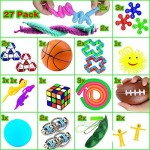27 Pack Sensory Toys Set Fidget Toys Pack Stress Relief Hand Toys for Adults Kids ADHD ADD Anxiety Autism - Perfect for Birthday Pinata Fillers Classroom Treasure Box Prizes and Carnival Games
