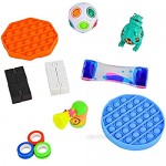 Happy Fidgets 30 pc Fidget Pack with Storage Box Calming Sensory Toys Set for Stress Relief Bored Boys Girls Teens Adults Kit of Fidgets