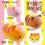 ibloom Nyan Pancake Cat Cute Slow Rising Jumbo Squishy Toy Pillow (Pink Strawberry Scented 5.9 Inch) [Kawaii Squishies for Party Favors Stress Balls Birthday Gifts for Kids Girls Boys Adults]