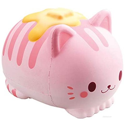 ibloom Nyan Pancake Cat Cute Slow Rising Jumbo Squishy Toy  Pillow (Pink  Strawberry Scented  5.9 Inch) [Kawaii Squishies for Party Favors  Stress Balls  Birthday Gifts for Kids  Girls  Boys  Adults]