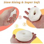 LovesTown Squishy Making Kit 6 Pcs DIY Squishies Slow Rising Jumbo Food DIY Dessert Toy Paint Your Own Squishies for Birthday Gifts