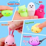 Mochi Squishy Toys 20 Pcs Mini Squishy Animal Squishies Party Favors for Kids Kawaii Squishy Squeeze Toy Cat Unicorn Squishy Stress Relief Toys for Adults Birthday Favors for Kids Pinata Filler Random