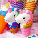 SQUISHIES Value Packs in Great Gift Worthy Packaging - Jumbo Slow Rising Kawaii Squishies Plus Squishy Toy for Kids Comes in Mix Dessert (Cake & Ice Cream) 5PCS Random