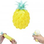 Stress Relief Squishy Toy Pineapple Fruit Miniature Squishies Fidget Stress Ball Squeeze Balls for Adults and Kids with Anxiety Autism (Random Colors)