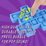 Tesalate Push its Bubble pops Cheap dimple Cool Cute Fun Digits Fidget Sensory Puzzle Cube Toys Set Pack of 6 Pices for Kid Adult Gift Autism ADHD asmr Autistic Anxiety Stress Relief