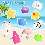 UMIKU 28PCS Mochi Squishy Toys Party Favors for Kids Mini Squishy Kawaii Animal Squishies Squeeze Toy Cat Squishy Stress Relief Toys for Adults Goodie Bag Filler Birthday Favors for Kids Random