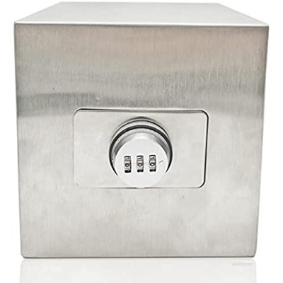 Adult Piggy Bank Password Stainless Steel Saving Bank Money Bank for Notes Bills Coins  Unbreakable  Large Capacity