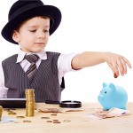 ANCIRS 2 Pack Plastic Piggy Money Banks Unbreakable Kids Piggy Banks Coin Saving Box for Boys Girls & Children- Blue & Pink