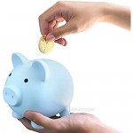 CELDANA 2 Pieces Cute Piggy Bank Coin Bank for Boys and Girls Cute Plastic Pig Money Bank Adults Unbreakable Piggy Bank