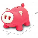 DomeStar Cute Pig Piggy Bank Pink Pig Bank Toy Coin Bank Decorative Saving Bank Money Bank Adorable Pig Figurine for Boy Girl Baby Kid Child Adult Pig Lover