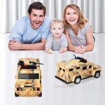 DRESSPLUS Kids Money Bank Electronic Piggy Banks Cool Armored Car Bank Password Coin Bank with Light & Music Perfect Toy Gifts for Boys Girls (Yellow)