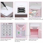 Fingerprint Piggy Bank for Girls Kids Real Money Safe Electronic Plastic ATM Saving Bank Smart Sensing Automatic Roll-in Cash