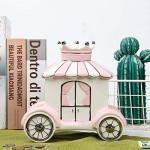 FORLONG Ceramic Piggy Bank for Girls，Princess Crown Carriage Coin Bank Money Box Baby Nursery Decor，Gift for Kids