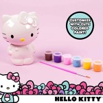 Hello Kitty Paint Your Own Piggy Bank DIY Coin Bank for Kids by Horizon Group USA Multicolor