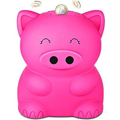 Lefree Money Bank Cartoon Pig Coin Bank for Kids Adult Children Electronic Large Piggy Bank Fun Toy Creative and Useful Present