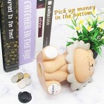 Lion Piggy Bank 7.2''H Sunny Lion Coin Bank H&W Resin Money Bank Brown M Size Best Christmas Birthday Gifts for Kids Boys Girls Home Decoration (WK010-D1)
