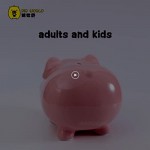 PIG WORLD Ceramics Pig Piggy Bank for Boys and Girls Girls Adult Gift Savings Money Kids Décor Keepsake (Pink)