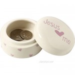 Precious Moments Jesus Loves Me Ceramic Trinket Box Girl 164466