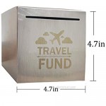 Safe Piggy Bank for Adults Boys Girl Made of Stainless Stell Safe Box Money Savings Bank for Lover Thanks Giving Gift Can Only Save The Piggy Bank That Cannot be Taken Out (4.7 X 4.7 X 4.7)