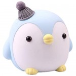 SAYTAY Kids Piggy Bank Cute Cartoon Penguin Anti-Fall Coin Bank for Children Adult Gift Or As Home Decoration (Blue)