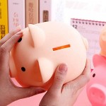 UTENEW Vinyl Cute Piggy Bank Money Box Child's Coin Bank Cans 2 Pack Lovely Piggy Bank Unbreakable