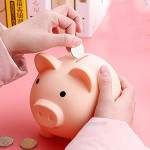 UTENEW Vinyl Cute Piggy Bank Money Box Child's Coin Bank Cans 2 Pack Lovely Piggy Bank Unbreakable