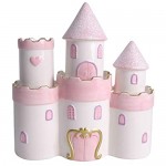 Vencer Ceramic Princess Castle Piggy Bank for Girls Pink VTM-01