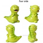 WAIT FLY 7.5 x 7.5 Inches Lovely Green Dinosaur Shaped Large Size Resin Piggy Bank Coin Bank Money Bank Best Christmas Birthday Gifts for Kids Boys Girls Home Decoration
