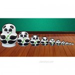 LK King&Light 10pcs Pandas Russian Nesting Dolls Matryoshka Toys