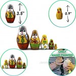 Matryoshka Russian Nesting Dolls - Baby Stuffers Easter Gifts Toys - Easter Bunny Rabbit Decorations