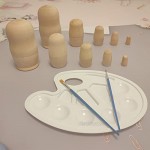 Russian Nesting Dolls Blank Unpainted Nesting Dolls Set Nesting Dolls for Kids Blank Doll Matryoshka Dolls with Tools DIY Unfinished Blank Doll for Paint Gifts - Make Your Own Doll