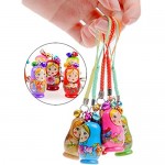 STOBOK Matryoshka Russian Dolls Key Chains Nesting Doll Key Rings for Handbag Mobile Phone Backpack Pack of 12