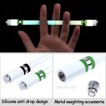 3 Pieces Spinning Pens LED Rotating Playing Pen Flash Glow Rolling Finger Rotating Pen Non-Slip Spinning Rotating Pen without Refill for Student Entertainment (Black&Red&Green)