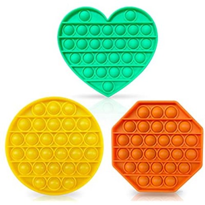 Guffo Fidget Toys  Stress Reliever Sensory Toys with Simple Dimple  Silicone Squeeze Figetget Toys for Adults and Children