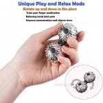 L LEIWEK Fidget Ball Stress Relief Toy Anti-Anxiety Fidget Spinner Hand Toys with Massage Function Finger Spinner Rotation Ball for Men Adults Relieving Stress Boredom ADHD Autism