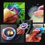 N C Finger Spinner fine-Tuning Toys Alloy Metal Gadgets Desk Toys Spinning top Focus Spiral fingertip top Anti-Anxiety Gift Stress Relief Boring time-Killing Adult Children's Toys
