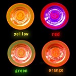 PROLOSO 20 Pcs Light Up Spinning Tops Flashing Gyro LED Gyro Fidget Spiral Twister Toys Bulk Toys Glow in The Dark Party Favors