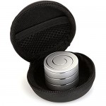 SANFENG Desktop Spinning Top - Aluminium VORTECON Kinetic Spinning Desk Toy - Adult Anxiety Relief Fidget Toys That Creates a Mind-Bending Optical Illusion of Continuously Flowing Helix (Black 40mm)
