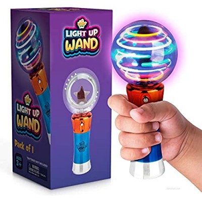Spinning Light-Up Wand for Kids in Gift Box  Rotating LED Toy Wand for Boys and Girls  Magic Princess Sensory Toys for Autistic Children  Best Birthday Gift for Kids 3  4  5  6  7
