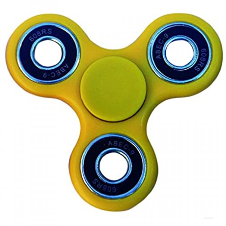 Stages Learning Sensory Builder Finger Fidget Spinner High Speed Quality Bearing Stress Reducer for Add ADHD Anxiety Autism Assorted Colors 3 x 3 (SLM2003)