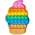 TOP TRENZ OMG Pop Fidgety Bubble Fidget Toy Stress Relief Anxiety Boredom 5 (Ice Cream Cone - 8)