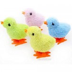 12 Pack Spring Wind Up Chicken Fluffy Jumping Walking Chicks Novelty Toys for Kids Party Favors Easter Egg