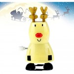 Amosfun Christmas Wind Up Toys Reindeer Wind up Stocking Stuffers Christmas Party Favors for Kids